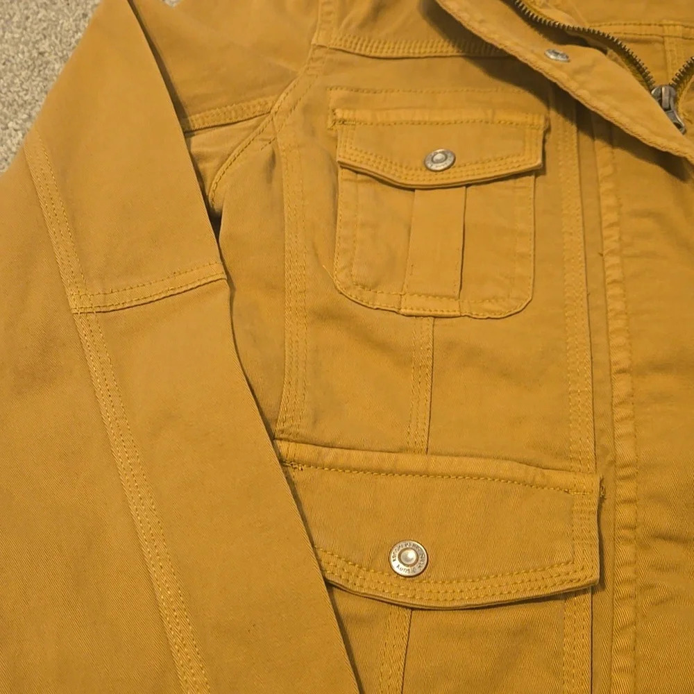 Kensie Dark Tan Military Style Jacket Womens Size Small - Picture 3 of 4